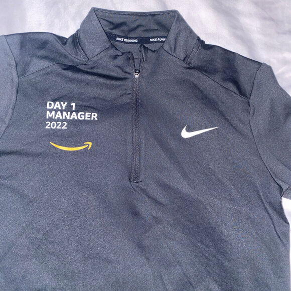 Nike Women's Dri-Fit Element Half Zip Running Top Size Small Amazon Manager 2022 - Picture 2 of 8